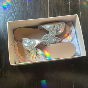Loeffler Randall silver sandals